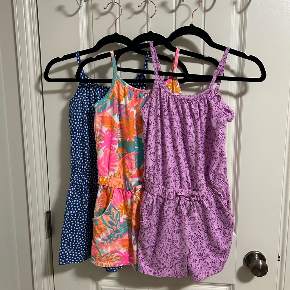 Cat & Jack lot of 3 Girls' Romper
4